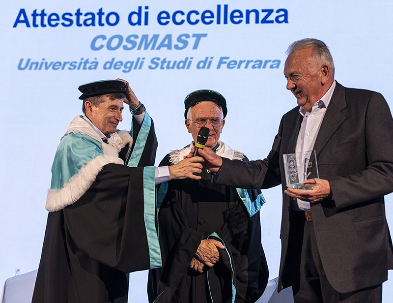 Primo Tortini riceve l’attestato di eccellenza Cosmast 2024